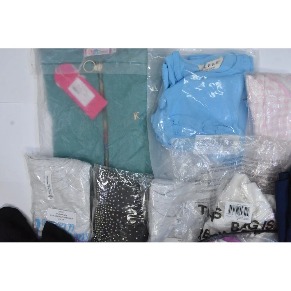 Wholesale Bulk Lot Of 18 Girls Size Medium 8/9 Mixed Season Tops Bottoms